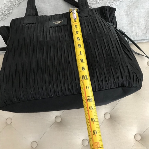 Victoria’s Secret Large Black Top Zipper Tote - Picture 11 of 14